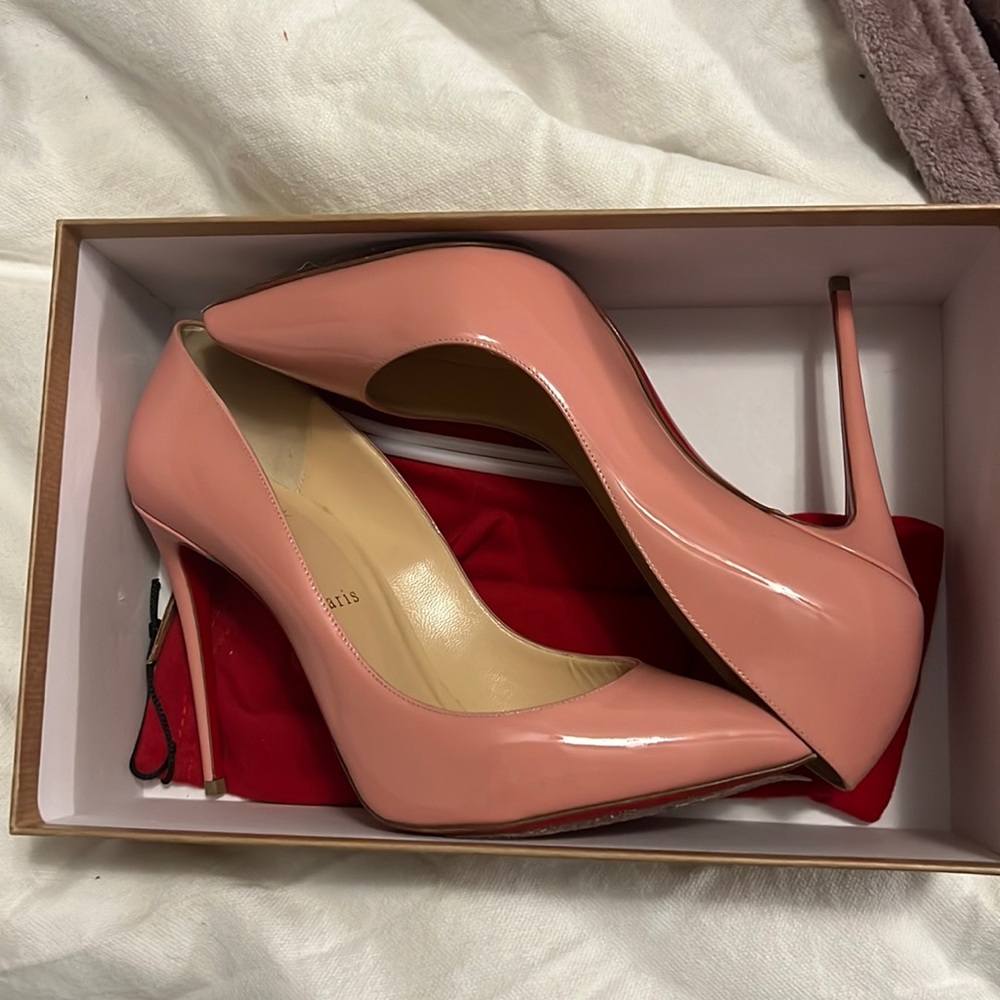 Pink Pigalle Follies by Louboutin, pink, size 39.